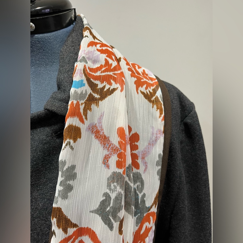 Fun Damask Pattern Double Sided Adult Infinity Scarf